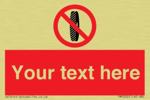 Custom Do Not Change Grinding Wheel Sign